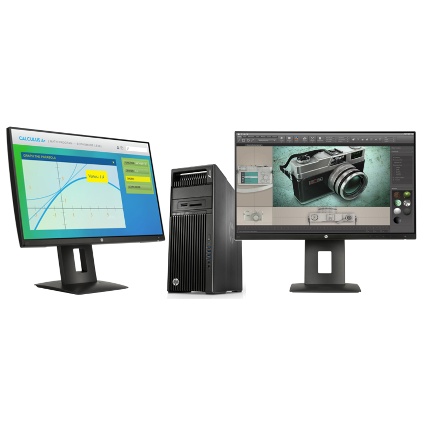 HP 640 MT + NVIDIA Quadro M4000 + 2x Z23n