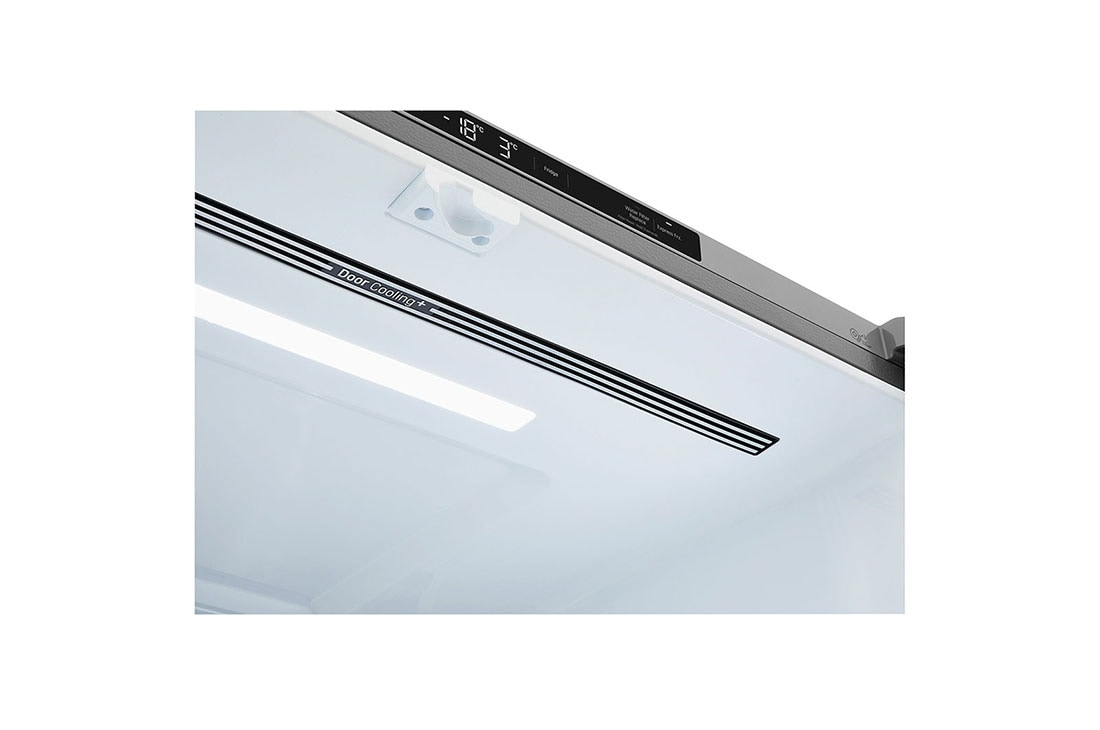 LG LM65BGS side-by-side refrigerator Freestanding Grey – image 3
