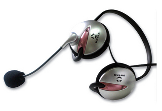 UNYKAch UK-162 Headset Wired Neck-band Black, Silver – image 2