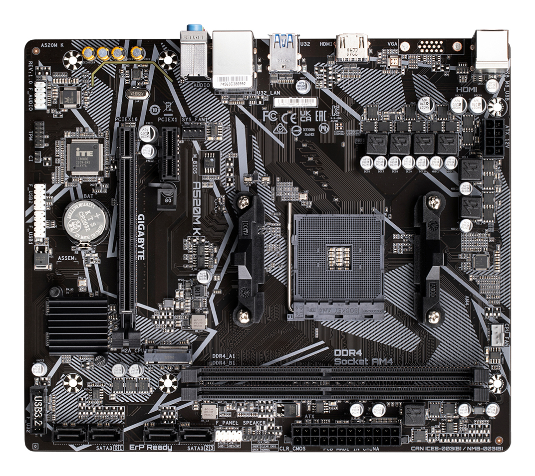 GIGABYTE A520M K (rev. 1.0) – image 5