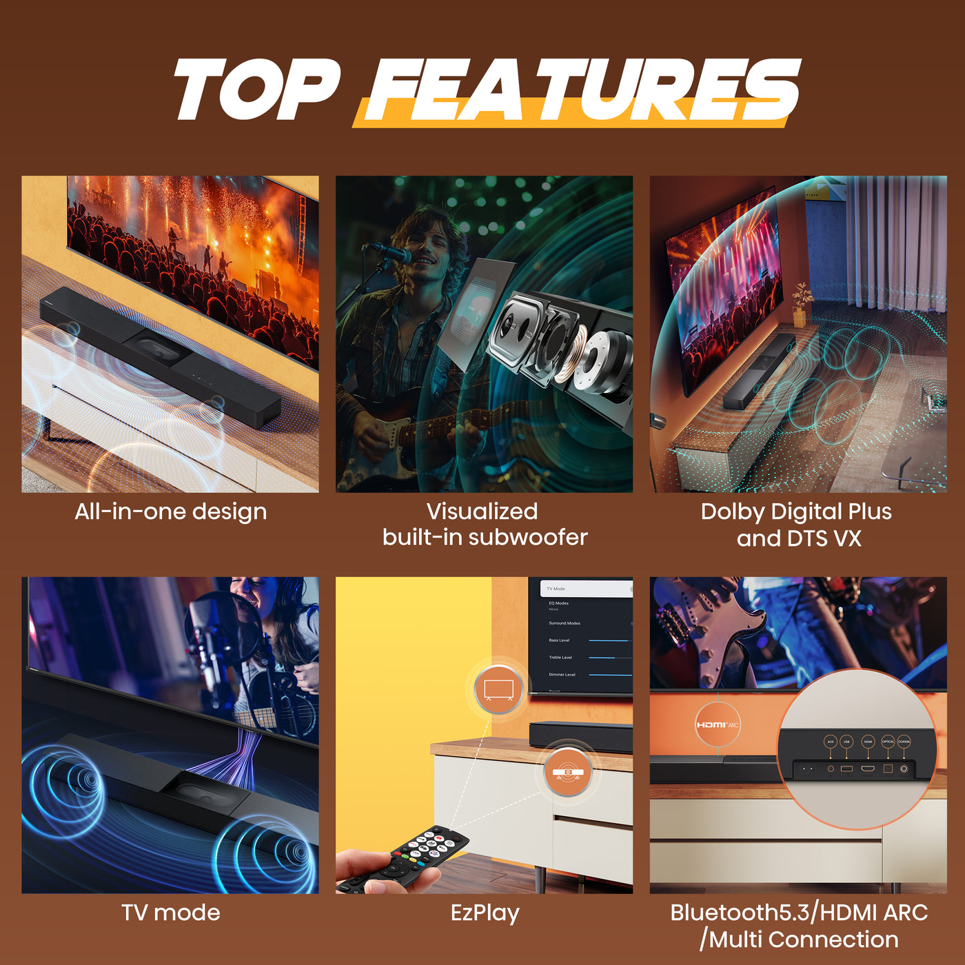 Hisense A620 soundbar speaker Black 2.1 channels – image 2