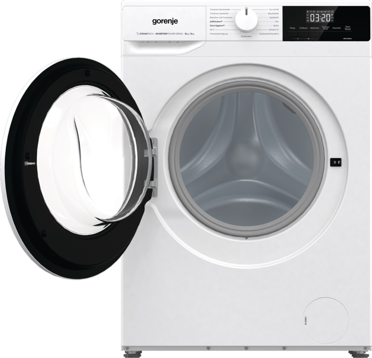 Gorenje W3D2A854ADPS/DE washer dryer Freestanding Front-load White – image 4