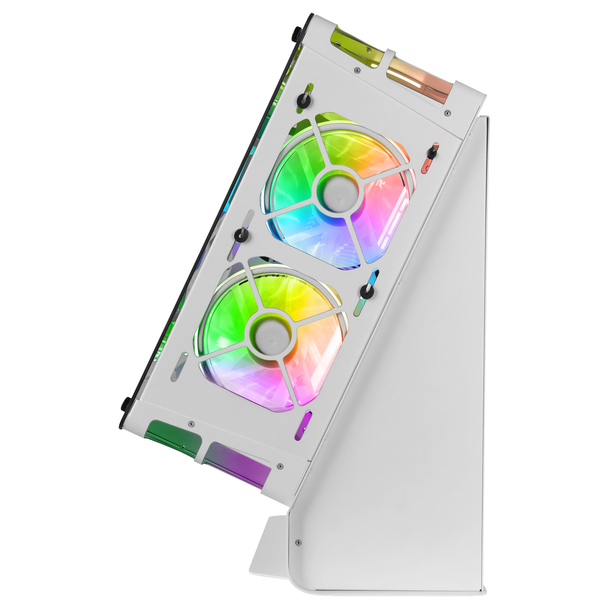 Mars Gaming MCB White PC Gaming ATX XL Case Custom Premium Edition Modular Dual Chamber Structure – image 2