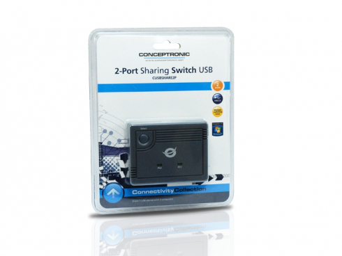 Conceptronic CUSBSHARE2P interface hub Black – image 6