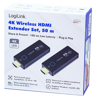 LogiLink HDW0111 AV extender AV transmitter & receiver Black – image 4