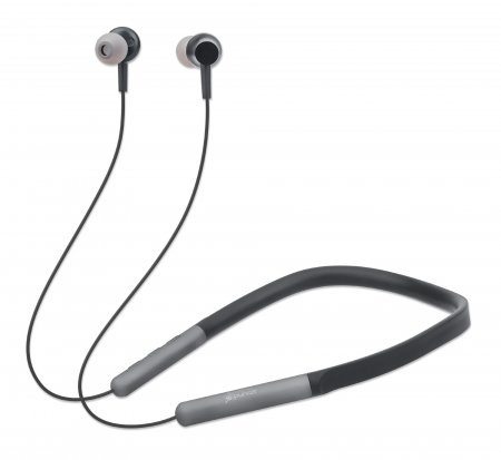 Manhattan Bluetooth In-Ear Headset with Neckband, Microphone, Integrated Controls, Sweatproof, Noise Isolating, 5 hour usage time, Max Range 10m, MicroSD Card s – image 1
