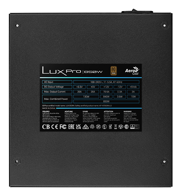 Aerocool LUXPRO850 power supply unit – image 5