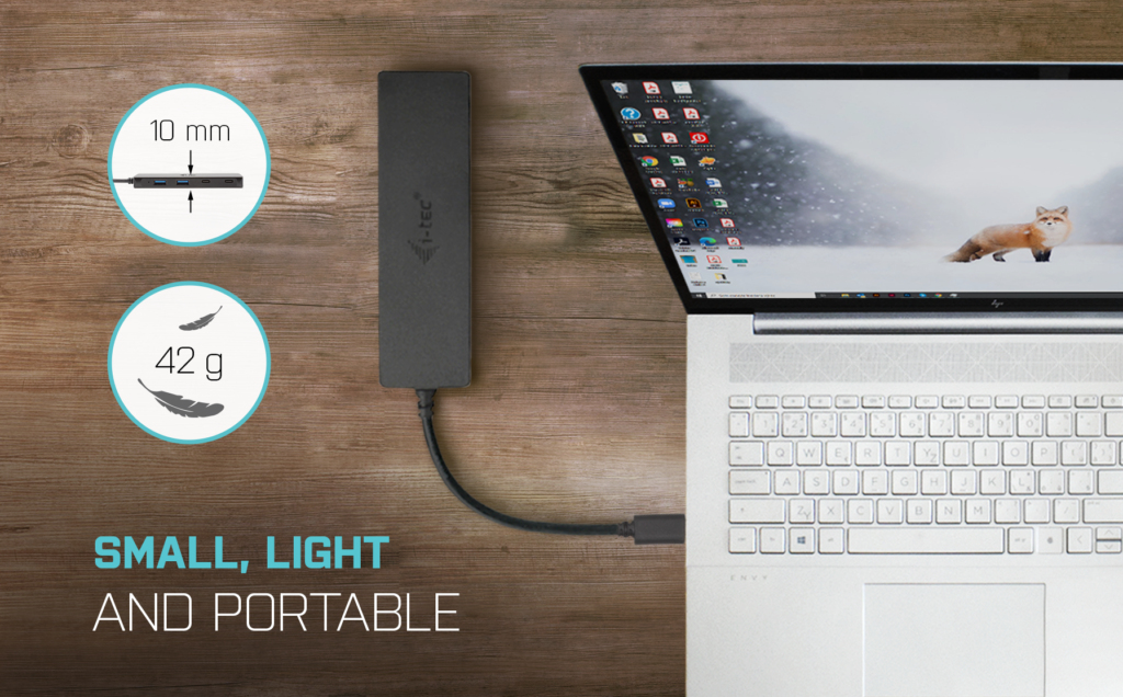i-tec Metal USB-A/USB-C HUB 2x USB 3.0 + 2x USB-C (10 Gbps) – image 8