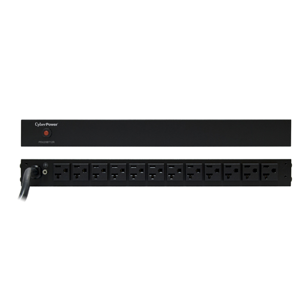 CyberPower PDU20BT12R power distribution unit (PDU) 12 AC outlet(s) 1U Black – image 2