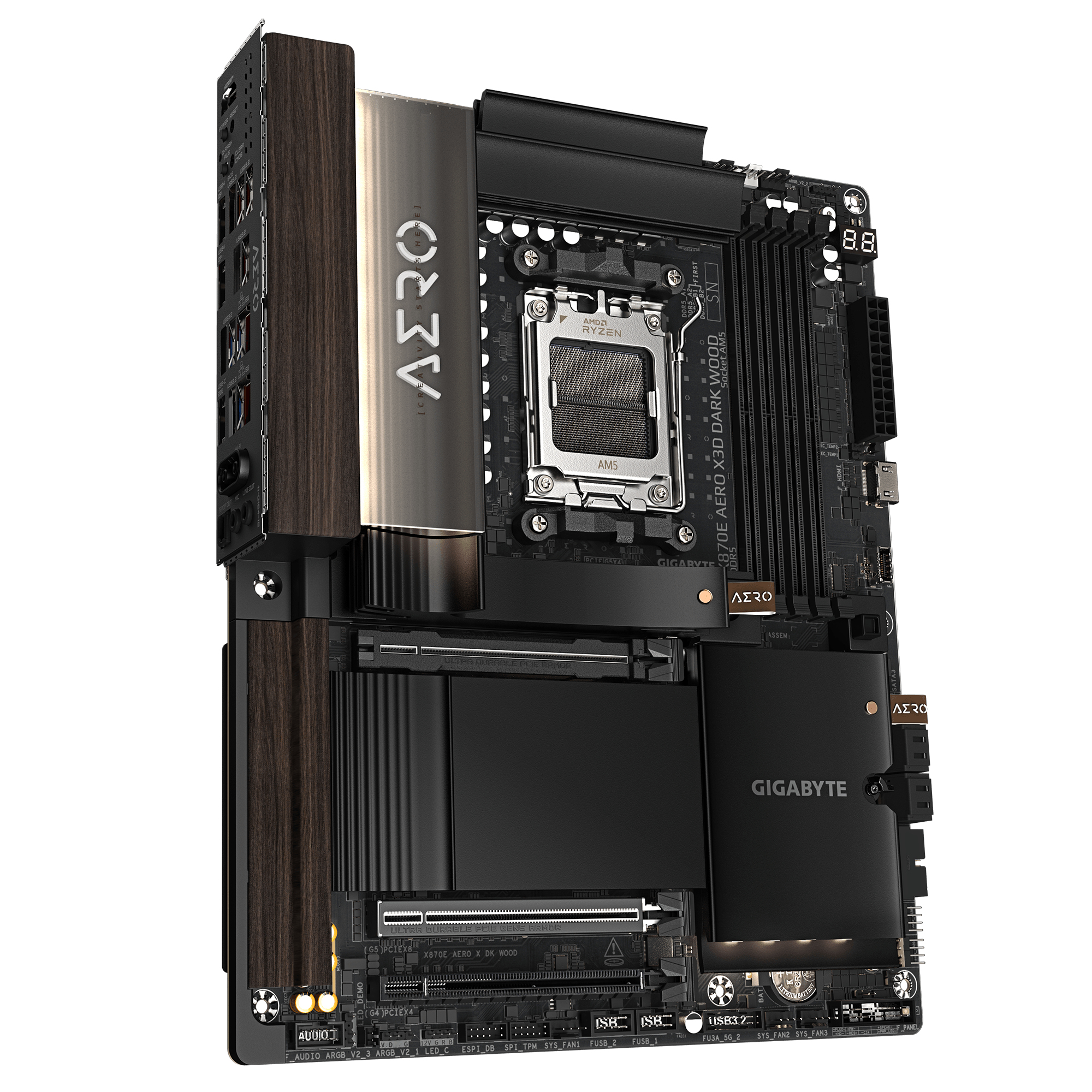 GIGABYTE X870E AERO X3D DARK WOOD – image 3
