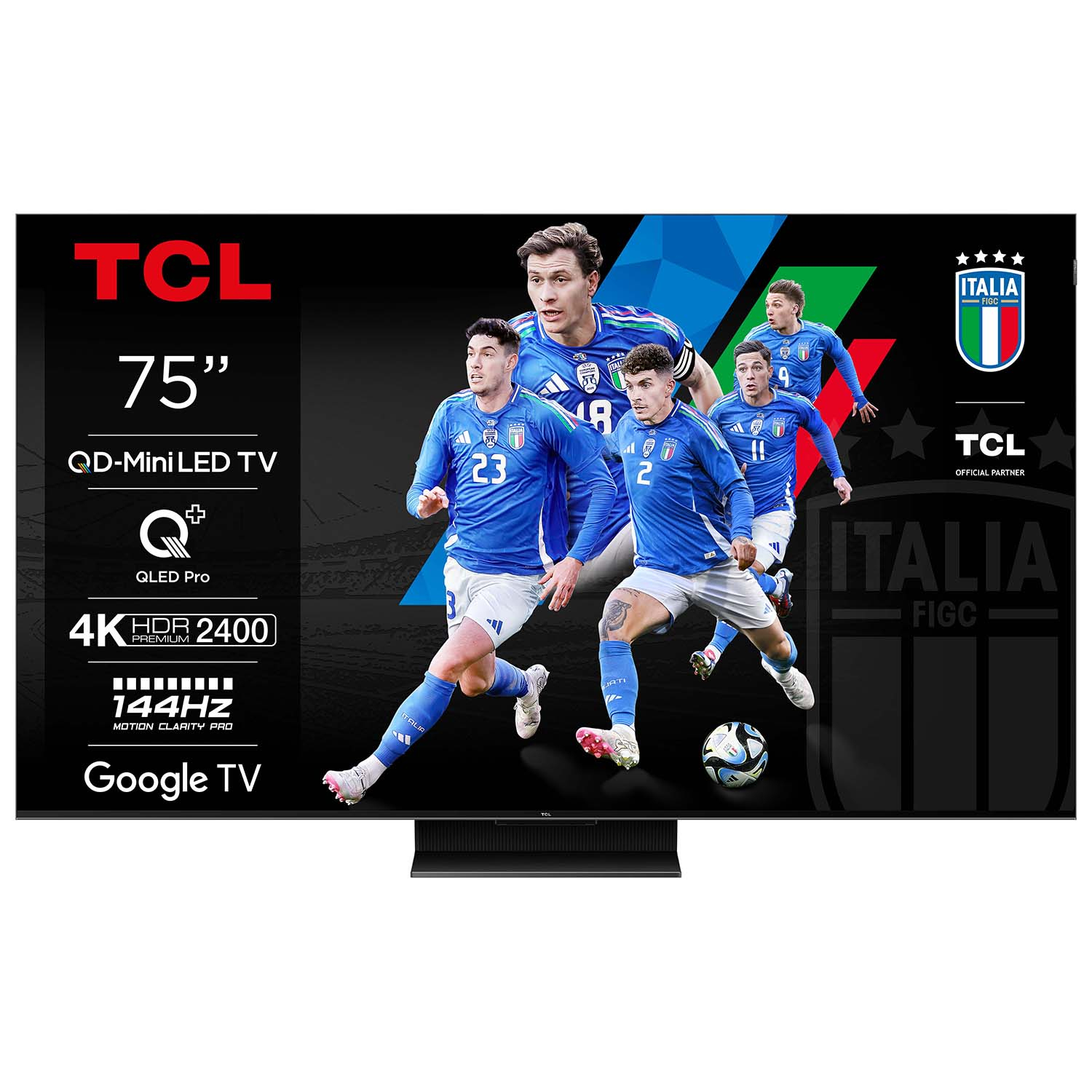 TCL C76 Smart TV Mini LED 4K 75" 75C765, Motion Clarity PRO, Dolby Vision IQ, HDR10+, Audio Onkyo 2.1 con subwoofer, Controlli