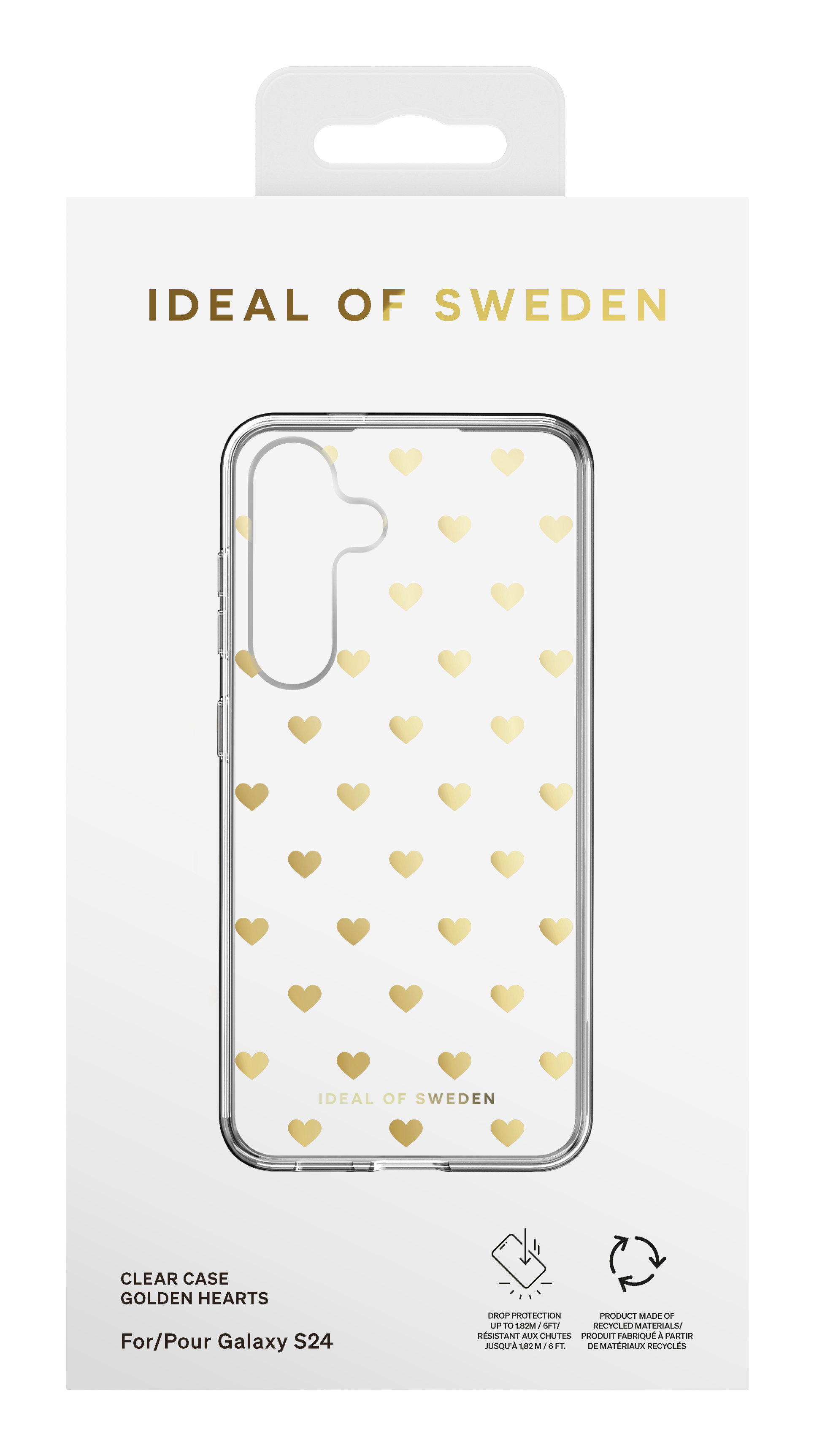 iDeal of Sweden Clear Case Galaxy S24 / S25 Golden Hearts – image 4