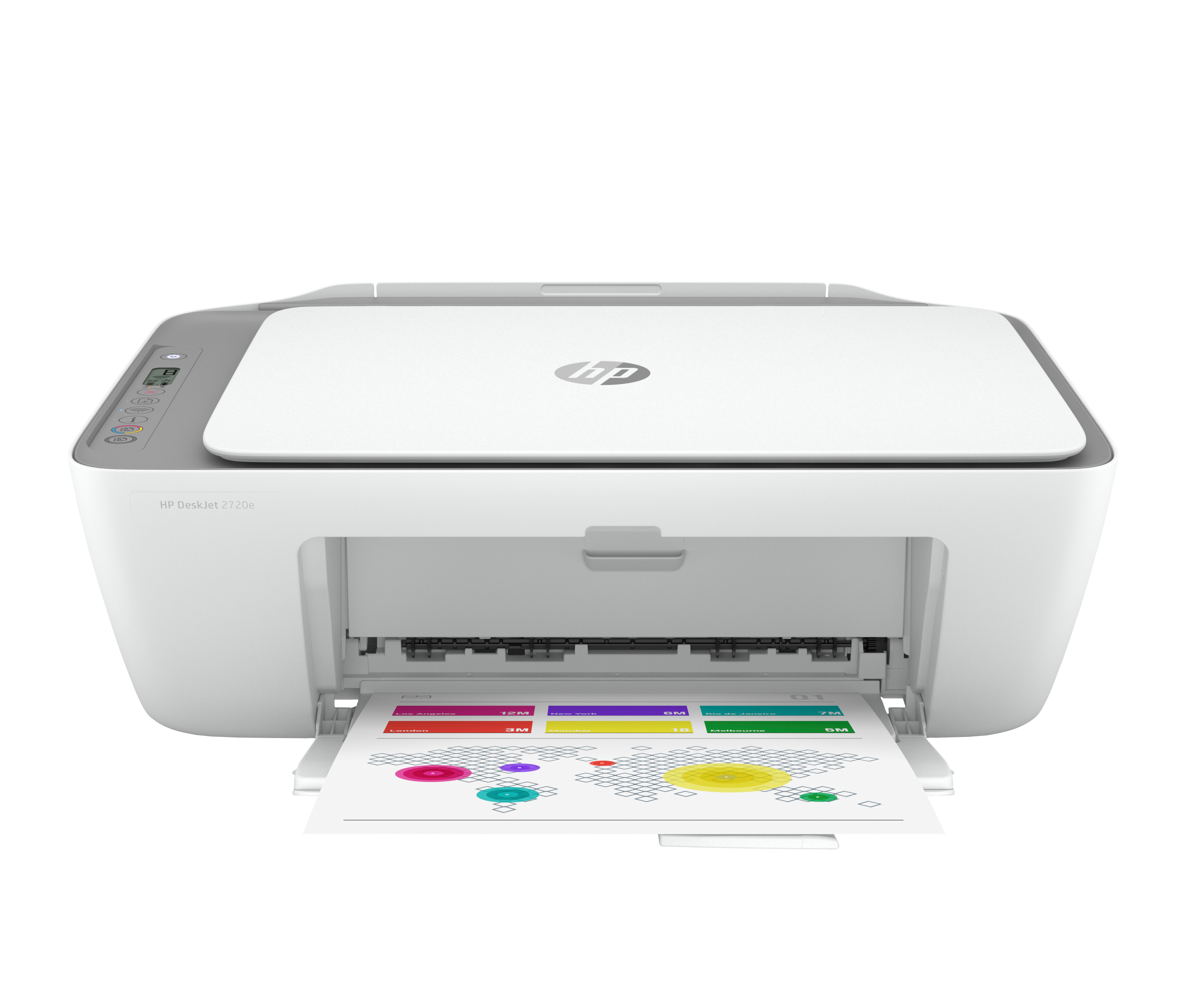 HP DeskJet 2720e Wireless All-in-One Color Printer, Instant Ink; Copier, Scanner