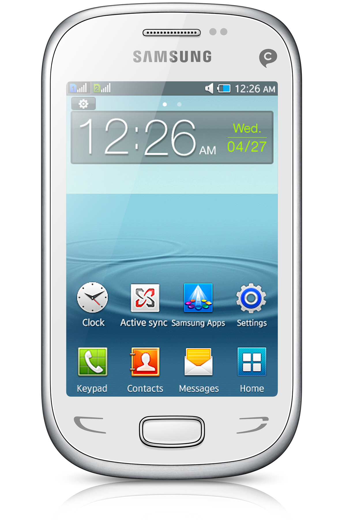 Samsung S5292 8.64 cm (3.4") White