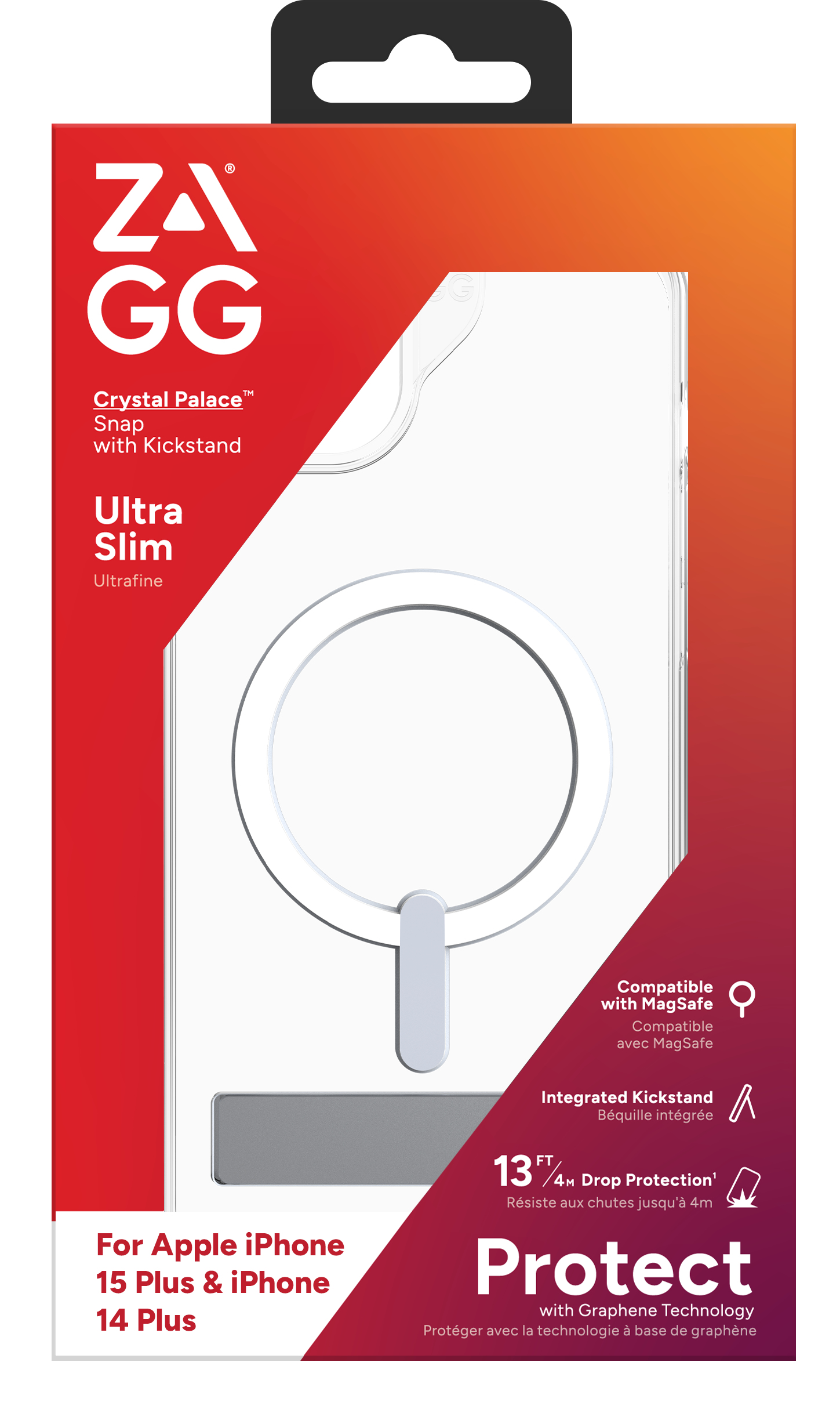 ZAGG Cases Crystal Palace SnapKS Apple iPhone 15 Plus/iPhone 14 Plus Clear EN/FR – image 6