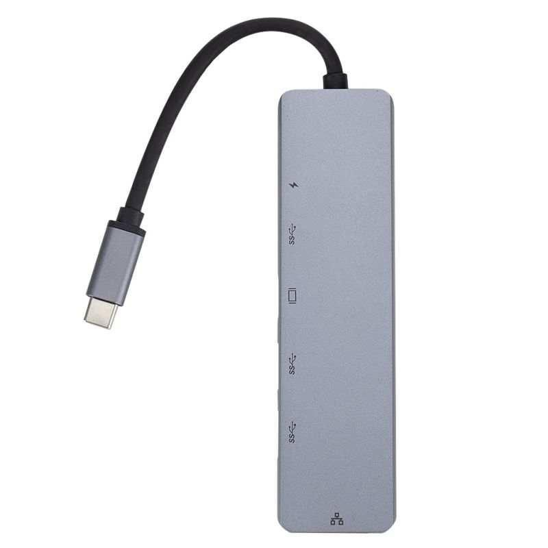 eSTUFF W126094045 laptop dock/port replicator USB Type-C Aluminium, Black – image 5