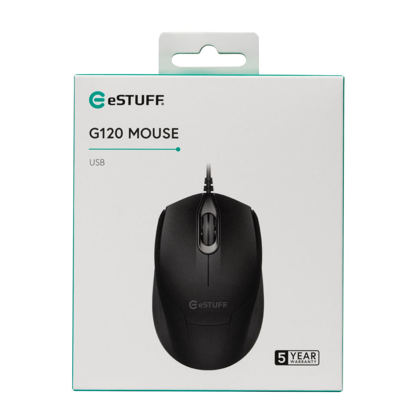 eSTUFF GLB213002 mouse Office Ambidextrous Optical 1200 DPI – image 6