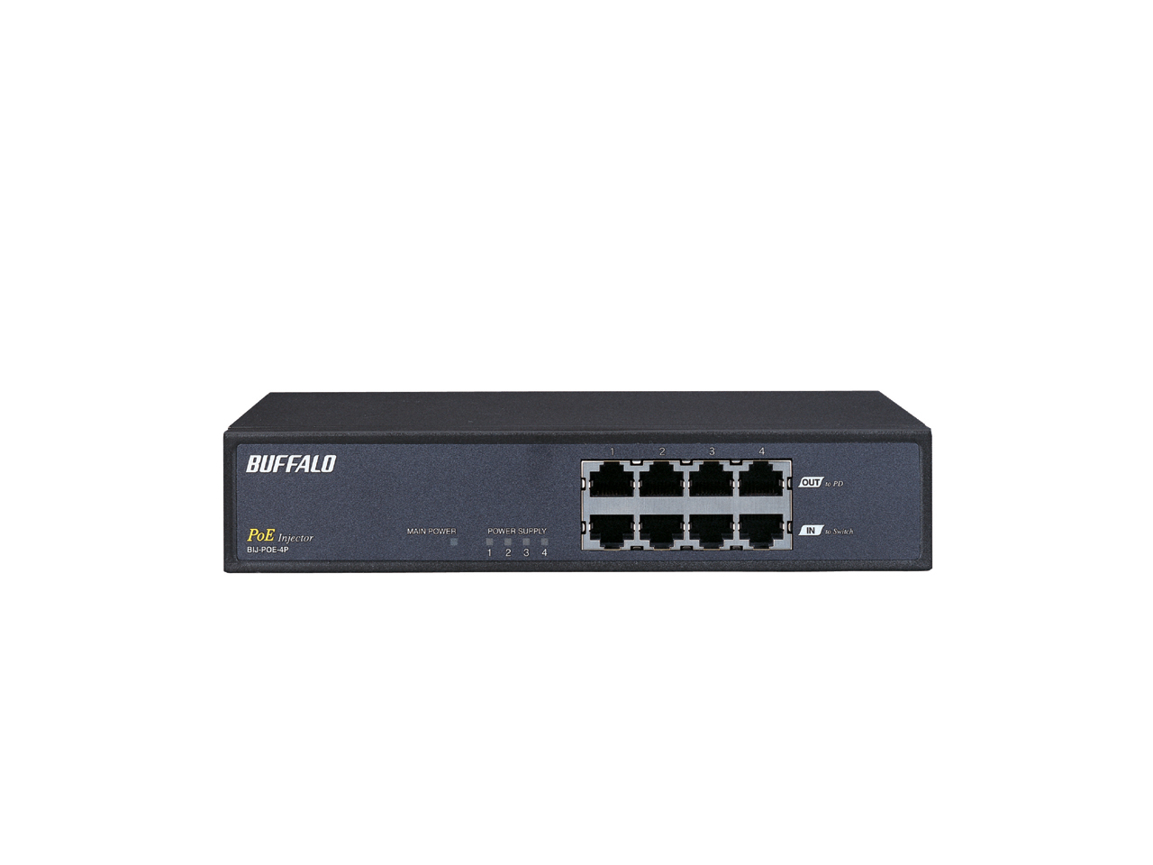 Buffalo BIJ-POE-4PR PoE adapter Fast Ethernet – image 2