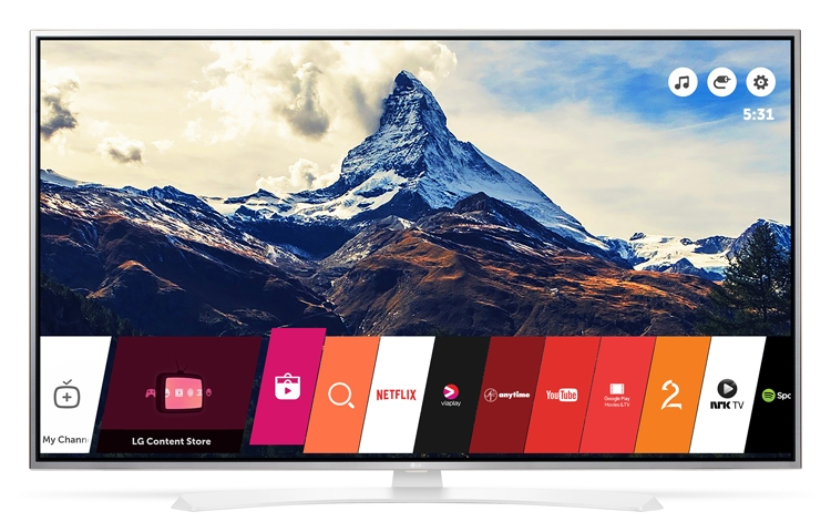 LG 43UH664V TV 109.2 cm (43") 4K Ultra HD Smart TV Wi-Fi Metallic, White – image 4