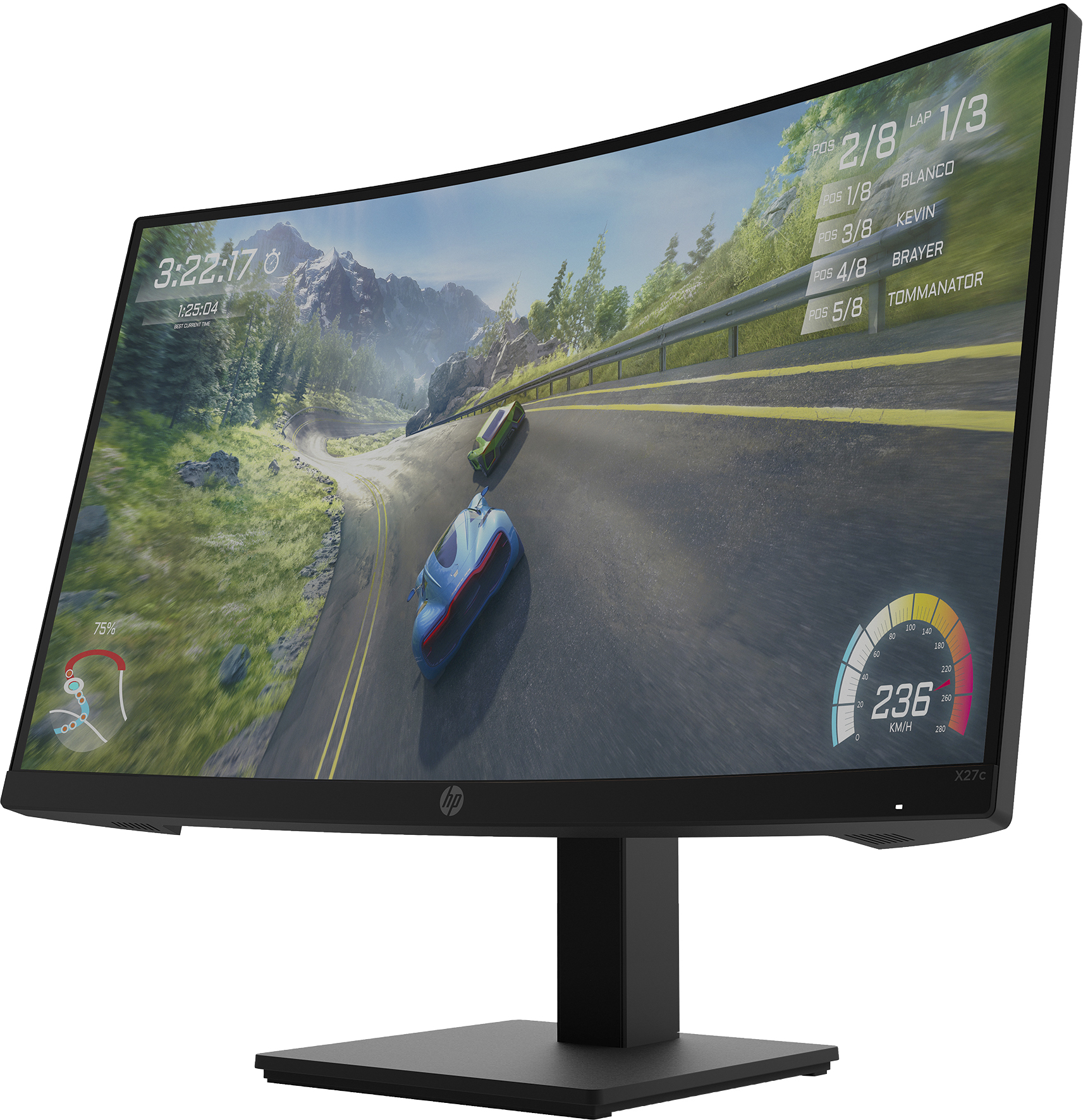 HP X27c computer monitor – image 2