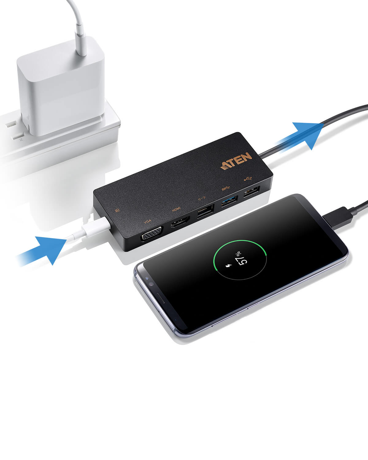 ATEN UH3236 Wired USB 3.2 Gen 1 (3.1 Gen 1) Type-C Black – image 8