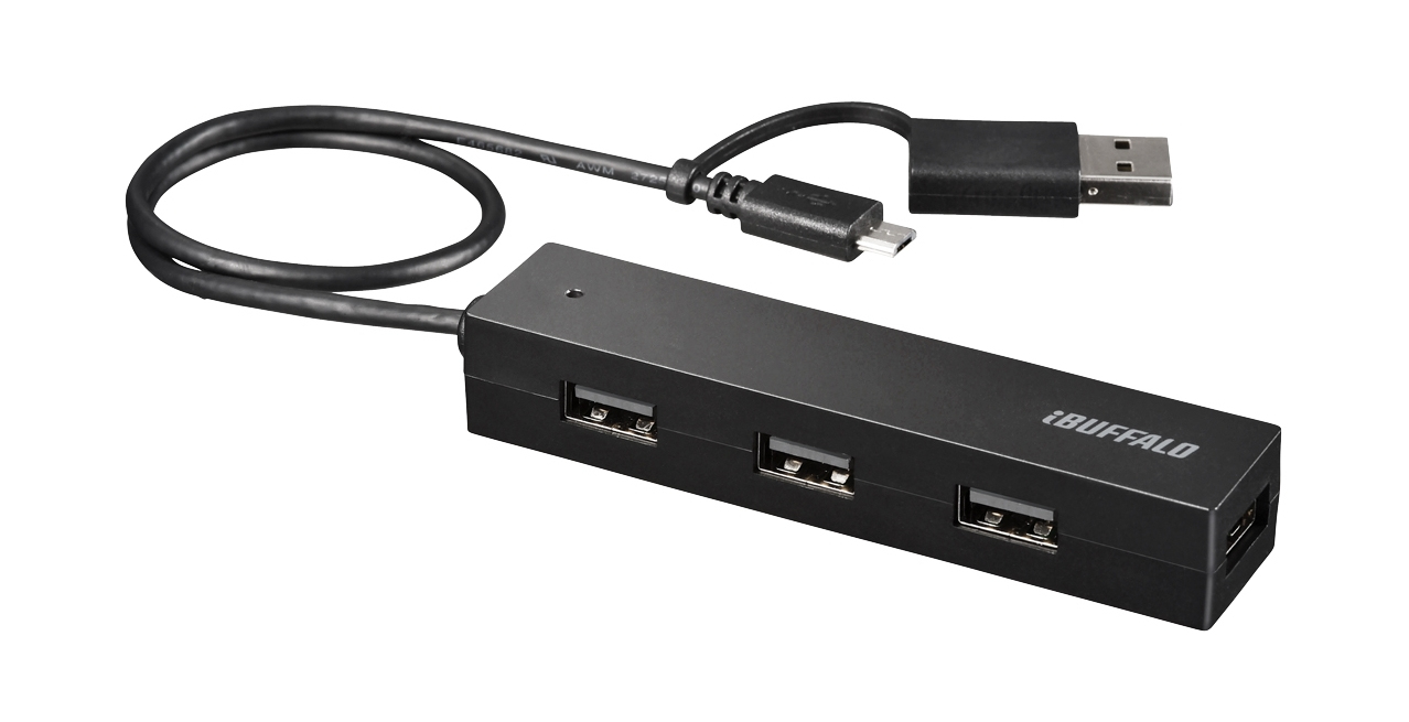 Buffalo BSH4UMB04BK interface hub Black