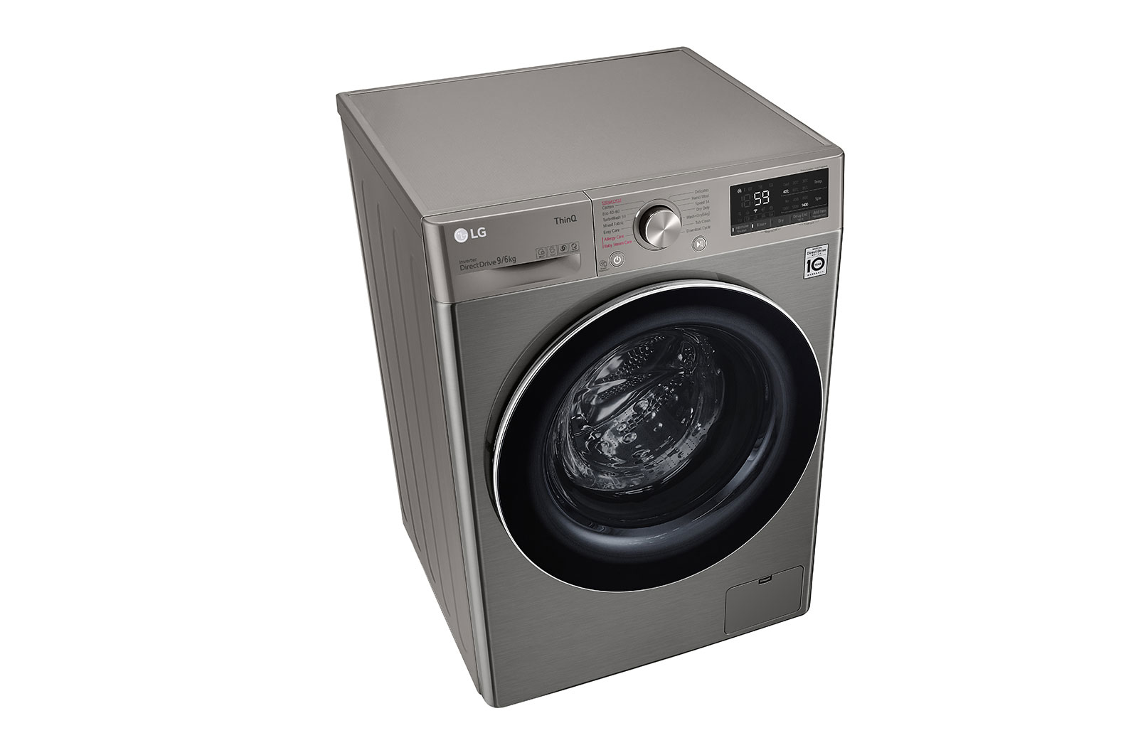 LG F4DV509S2TE washer dryer Freestanding Front-load Chrome – image 8