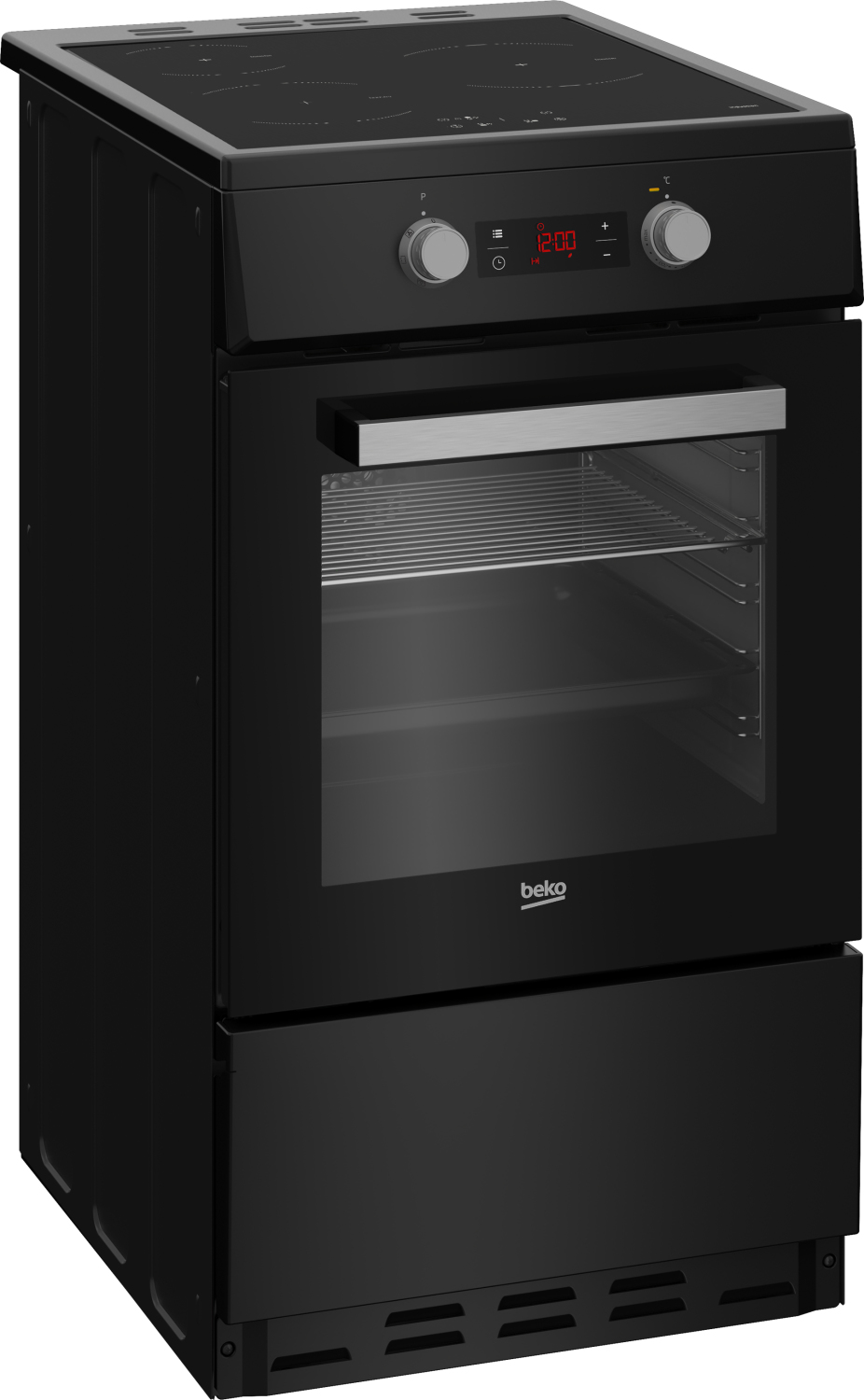 Beko FSE58301BC cooker Freestanding cooker Electric Zone induction hob Black – image 2