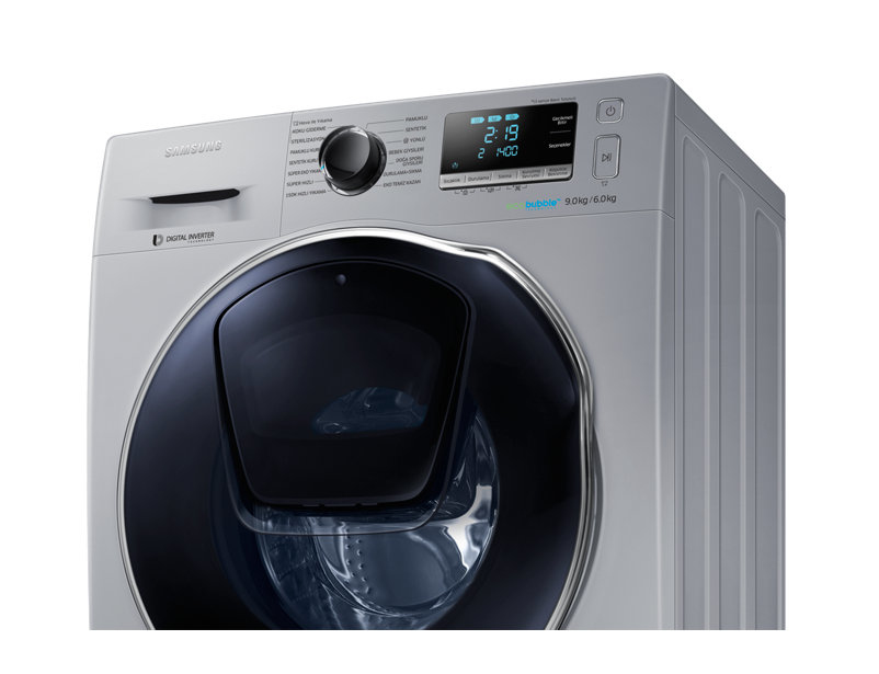 Samsung WD90K6410OS washer dryer Freestanding Front-load Silver – image 5