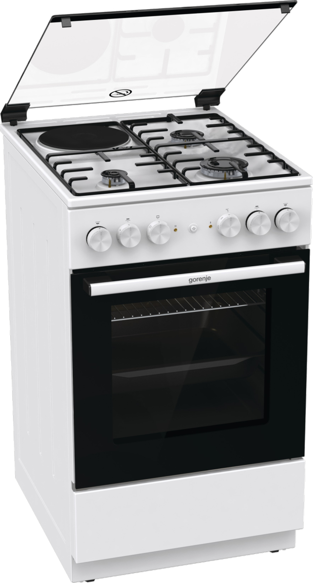 Gorenje GK5A11WD cooker Freestanding cooker Electric Combi White, Black – image 2
