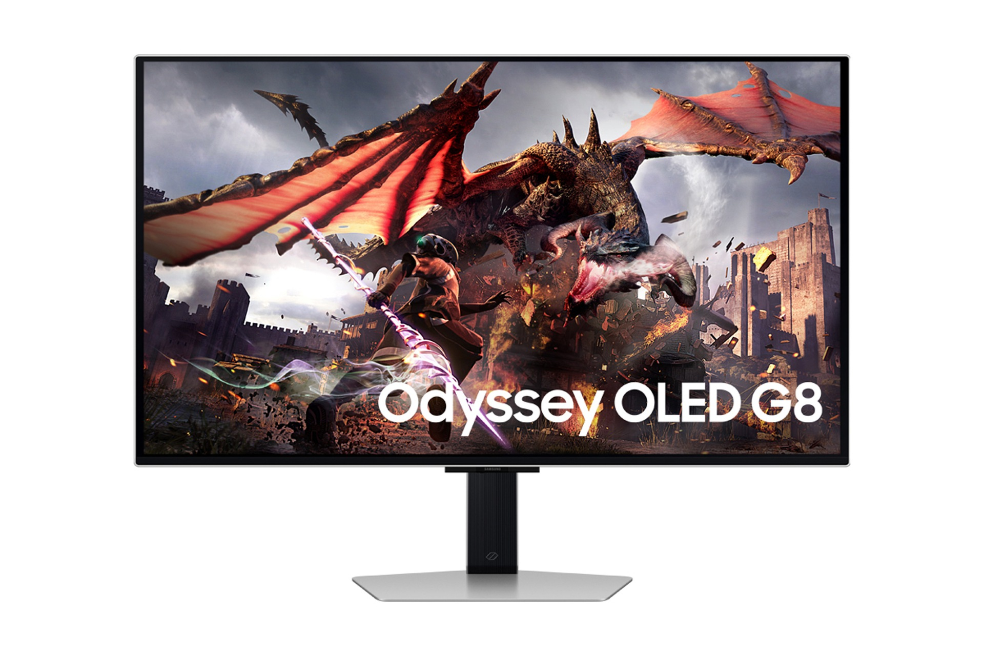 Samsung S32DG802SU Monitor PC 813 cm (32") 3840 x 2160 Pixel 4K Ultra HD OLED Argento