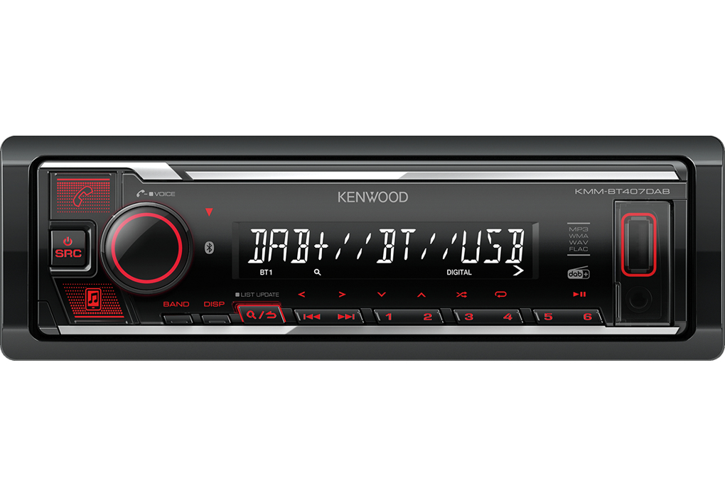 Kenwood KMM-BT407DAB car media receiver Black – image 1