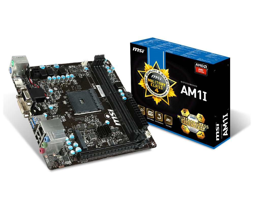 MSI AM1I Socket AM1 mini ITX – image 1