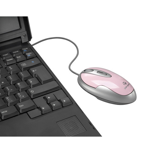 Targus Optical USB Notebook Mouse, Pink/Silver – image 2