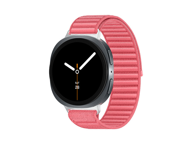 Samsung Galaxy Watch 8, Bluetooth, 44mm, Sport Band, Graphite, S/M + Fabric Band, Red, S/M – image 1