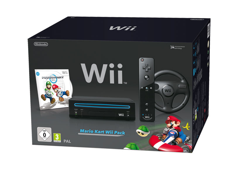 Nintendo Wii + Wii Wheel + Mario Kart