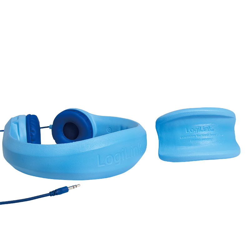 LogiLink HS0045 headphones/headset Wired Head-band Music Blue – image 4