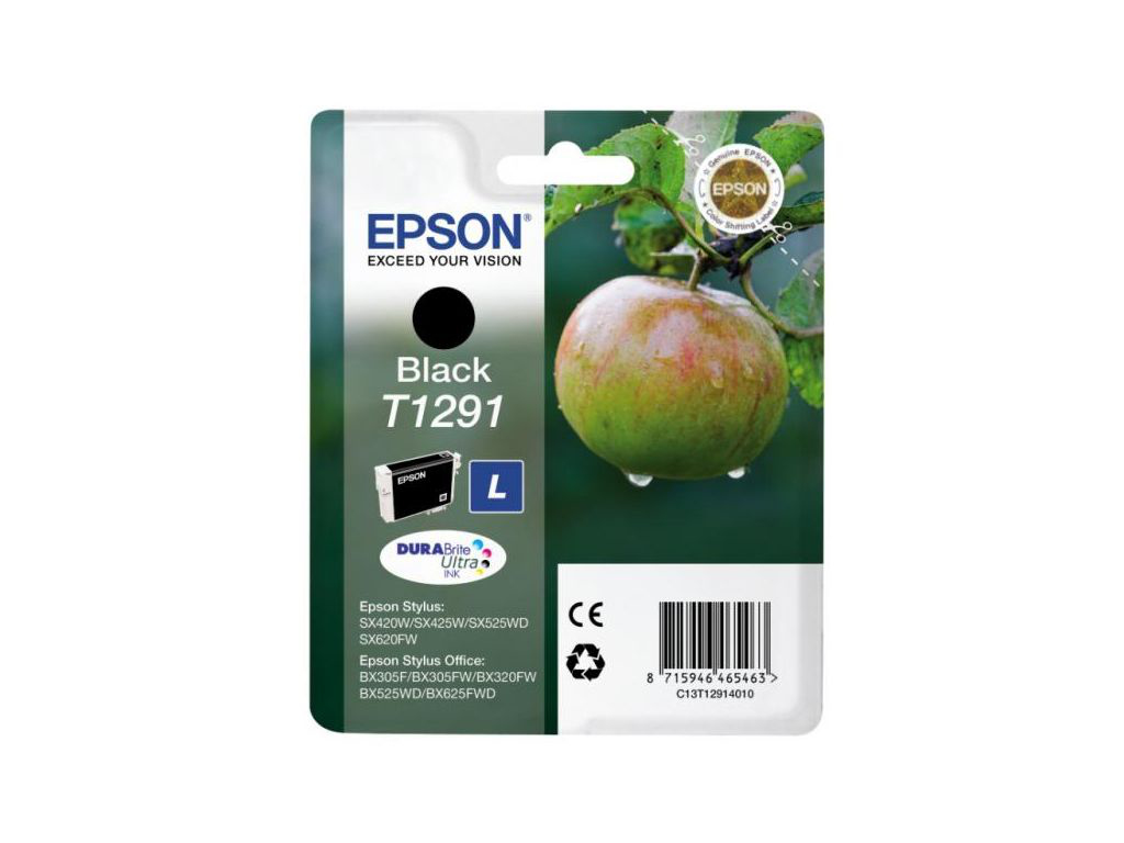 Epson Apple Singlepack Black T1291 DURABrite Ultra Ink – image 1