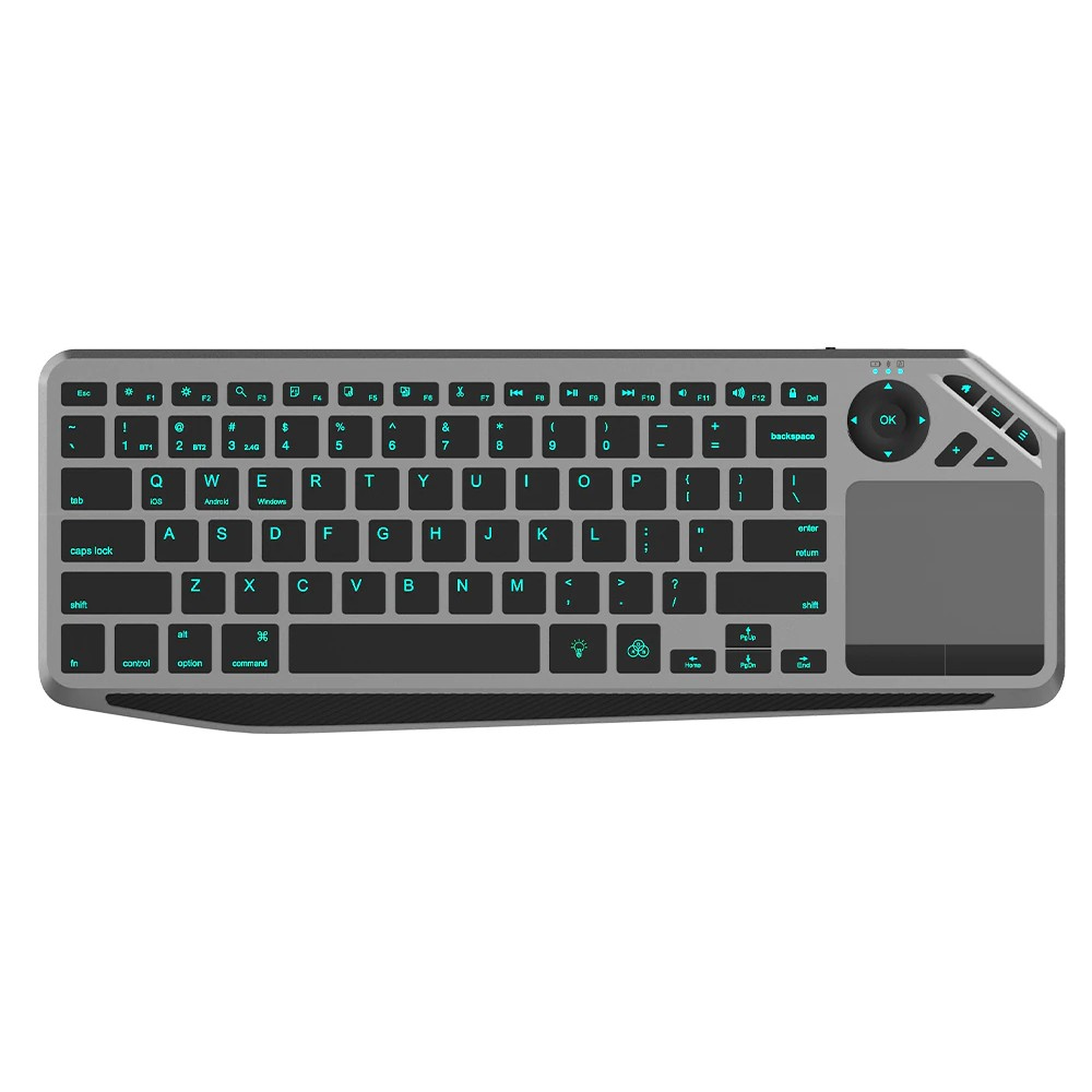 Techly ICTB9801TB keyboard Universal RF Wireless + Bluetooth QWERTY US English Black – image 1