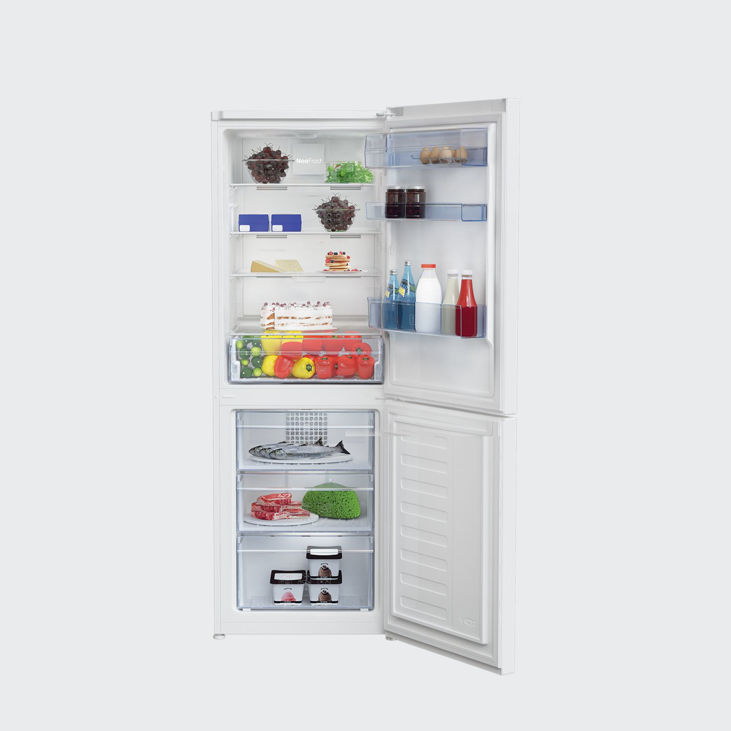 Beko RCNA340K20W fridge-freezer Freestanding – image 3