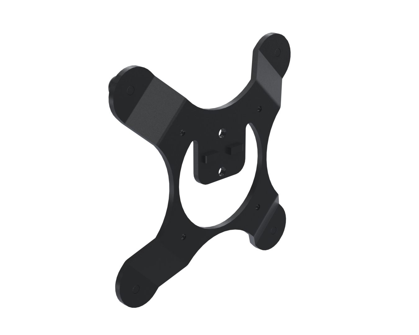 Ergonomic Solutions SpacePole Kiosk SPK513-02 accessorio di sistema POS Adattatore per tablet Nero Metallo 40 x 40 mm