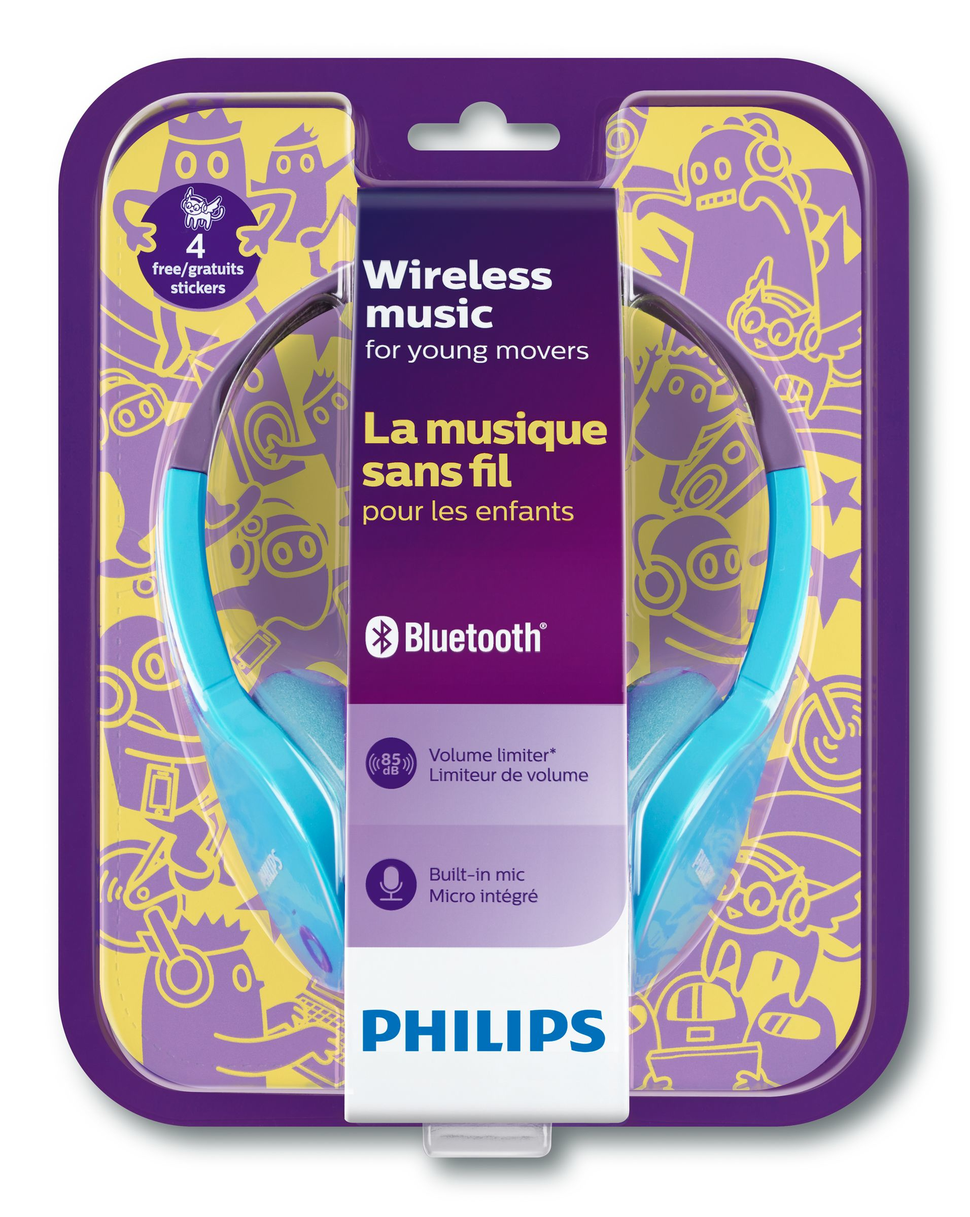 Philips Kids' wireless Bluetooth® headphones SHK4000PP/00 – image 2