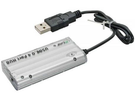 InLine 33295I interface hub USB 2.0 480 Mbit/s Silver – image 2