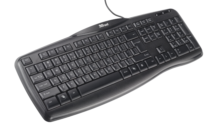 Trust 17618 keyboard Universal USB Turkish Black – image 1