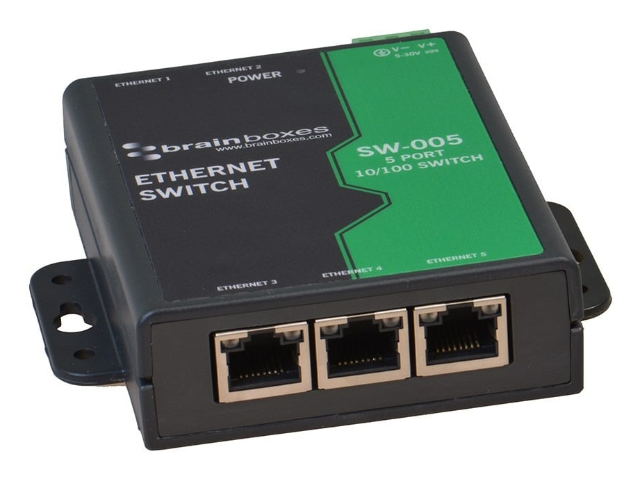 Brainboxes Light Industrial 5 Port 10/100 Ethernet Switch – image 6