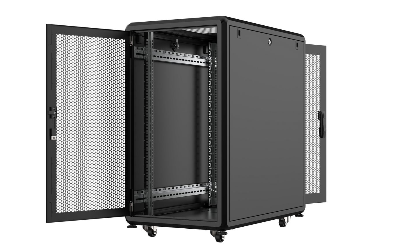 Lanview RSL20U61BL rack cabinet 20U Freestanding rack Black – image 2