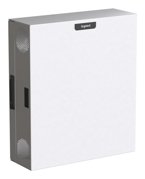 Legrand Compact Edge Cabinet, 4 RU, Solid Door - White