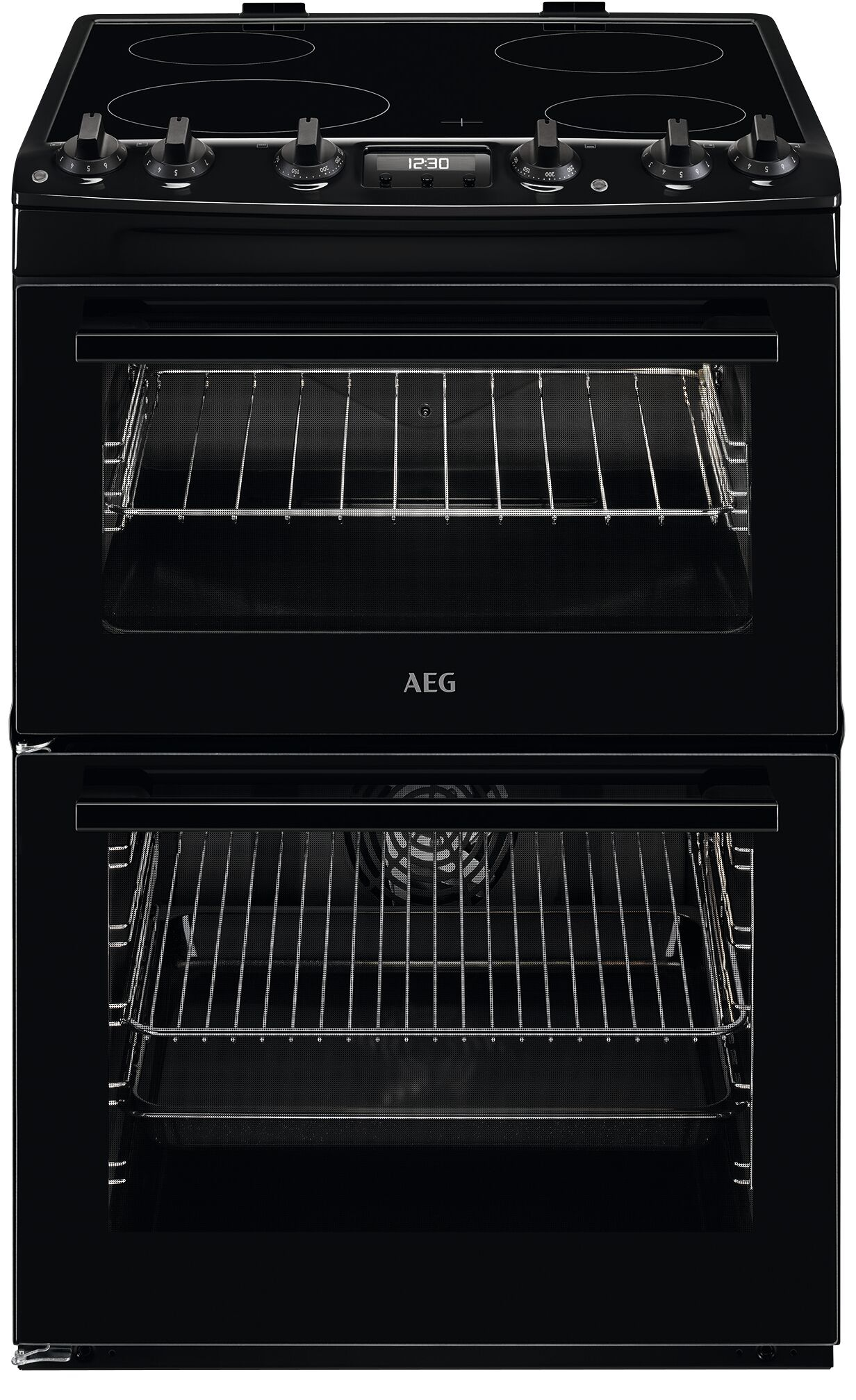 AEG CCX6540ACB cooker Freestanding cooker Electric Ceramic hob Black – image 1