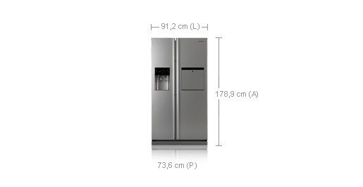 Samsung RSH1PTPE1 side-by-side refrigerator Freestanding – image 4