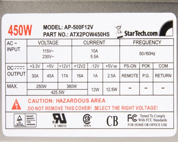 StarTech.com ATXPOW430HS power supply unit – image 4